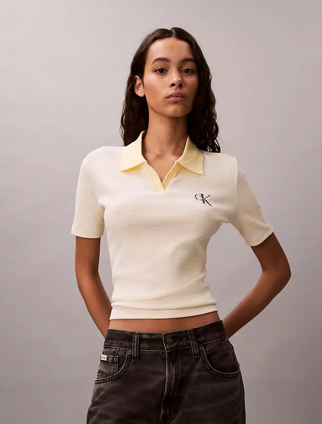 Koszulka polo Monologo Stripe Rib Koszulka polo Monologo Stripe Rib