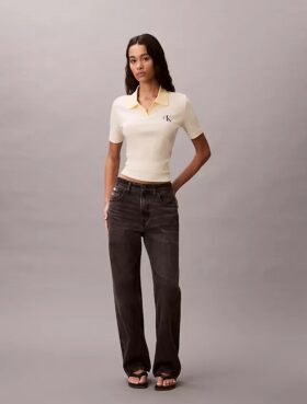 Koszulka polo Monologo Stripe Rib