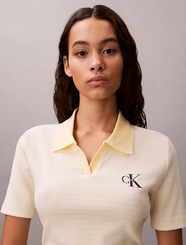 Koszulka polo Monologo Stripe Rib Koszulka polo Monologo Stripe Rib