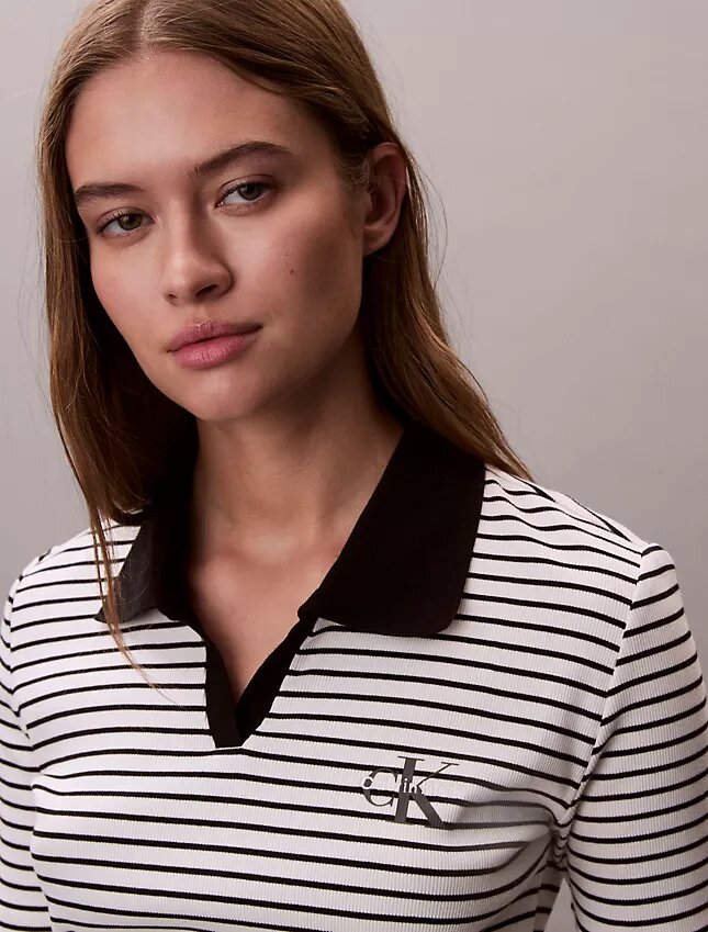 Koszulka polo Monologo Stripe Rib Koszulka polo Monologo Stripe Rib