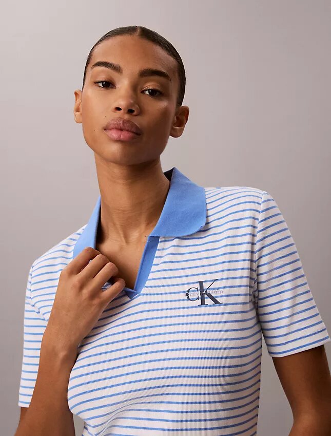 Koszulka polo Monologo Stripe Rib Koszulka polo Monologo Stripe Rib