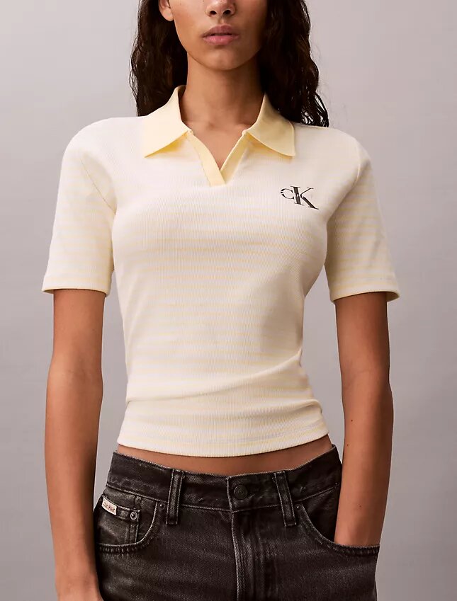 Koszulka polo Monologo Stripe Rib Koszulka polo Monologo Stripe Rib