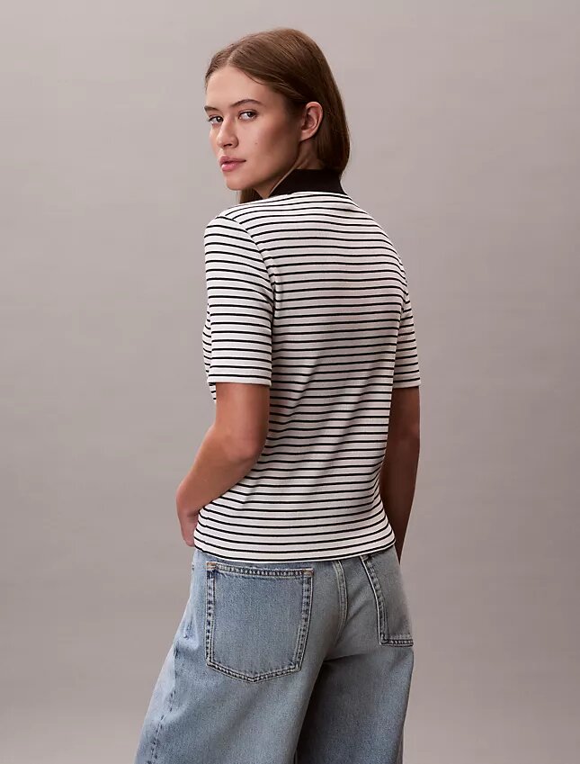 Koszulka polo Monologo Stripe Rib Koszulka polo Monologo Stripe Rib