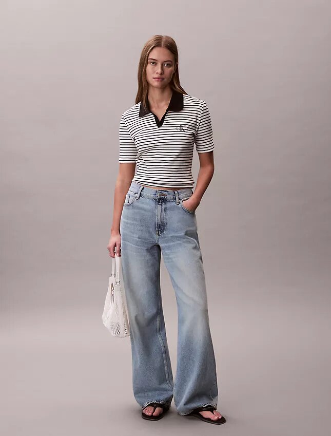 Koszulka polo Monologo Stripe Rib Koszulka polo Monologo Stripe Rib