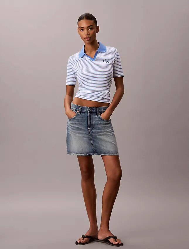 Koszulka polo Monologo Stripe Rib Koszulka polo Monologo Stripe Rib