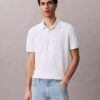 Koszulka polo z kołnierzykiem w stylu colorblock z pikowanej tkaniny Koszulka polo z kołnierzykiem w stylu colorblock z pikowanej tkaniny