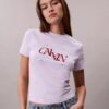 Koszulka slim fit z dzielonym logo Koszulka slim fit z dzielonym logo