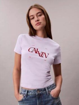 Koszulka slim fit z dzielonym logo