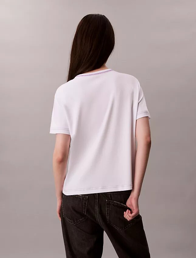 Koszulka slim fit z haftowanym logo Koszulka slim fit z haftowanym logo