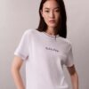 Koszulka slim fit z haftowanym logo Koszulka slim fit z haftowanym logo