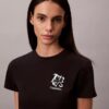 Koszulka slim fit z nadrukiem kwiatowym