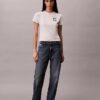 Koszulka slim fit z nadrukiem kwiatowym