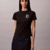Koszulka slim fit z nadrukiem kwiatowym