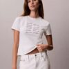 Koszulka slim fit z nadrukiem logo Koszulka slim fit z nadrukiem logo