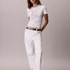 Koszulka slim fit z nadrukiem logo Koszulka slim fit z nadrukiem logo