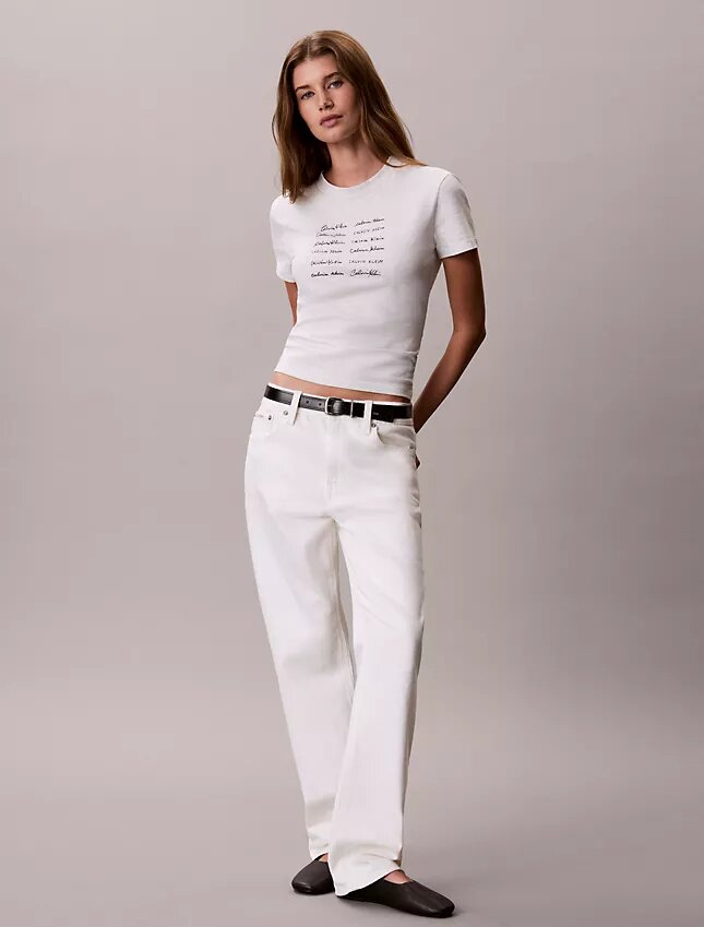 Koszulka slim fit z nadrukiem logo Koszulka slim fit z nadrukiem logo