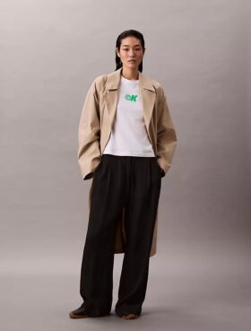 Koszulka slim fit z nadrukiem Monogramu