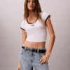 Koszulka slim fit z nadrukiem Monologo