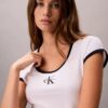 Koszulka slim fit z nadrukiem Monologo