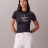 Koszulka slim fit z wypukłym logo Koszulka slim fit z wypukłym logo