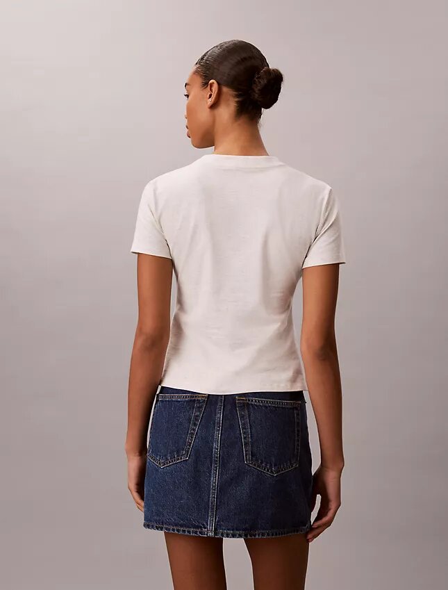 Koszulka slim fit z wypukłym logo Koszulka slim fit z wypukłym logo