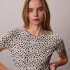 Koszulka slim z marszczeniami Koszulka slim z marszczeniami