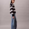 Koszulka typu henley w paski w stylu varsity Koszulka typu henley w paski w stylu varsity