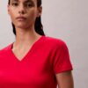 Koszulka z luźnym dekoltem w serek z bawełny Liquid Cotton Koszulka z luźnym dekoltem w serek z bawełny Liquid Cotton