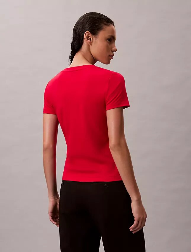 Koszulka z luźnym dekoltem w serek z bawełny Liquid Cotton Koszulka z luźnym dekoltem w serek z bawełny Liquid Cotton