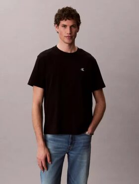 Koszulka z luźnym krojem i haftowanym Monogramem