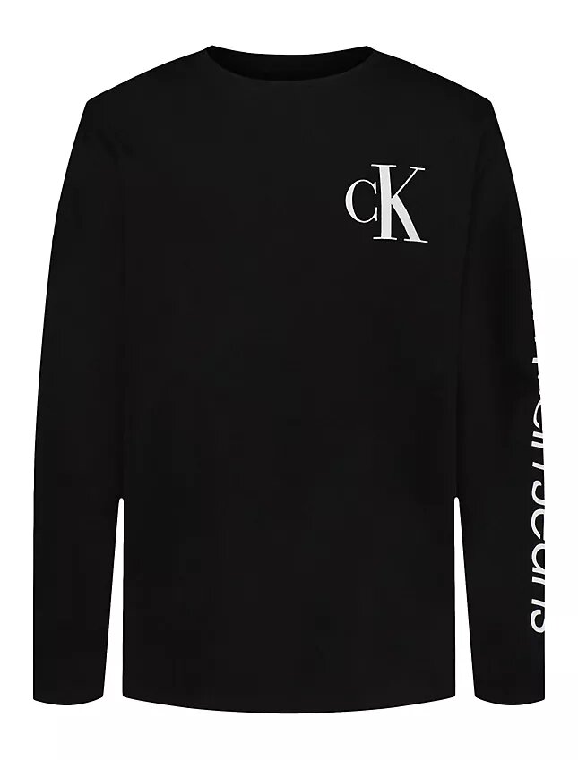 Koszulka z monogramem z długim rękawem dla chłopców Koszulka z monogramem z długim rękawem dla chłopców