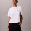 Koszulka z nadrukiem Calvin Klein w stylu kursywnym