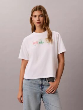 Koszulka z nadrukiem fotograficznym w stylu nowojorskim