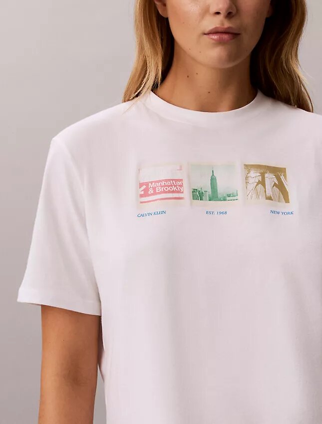 Koszulka z nadrukiem fotograficznym w stylu nowojorskim Koszulka z nadrukiem fotograficznym w stylu nowojorskim