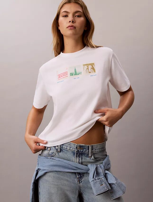 Koszulka z nadrukiem fotograficznym w stylu nowojorskim Koszulka z nadrukiem fotograficznym w stylu nowojorskim