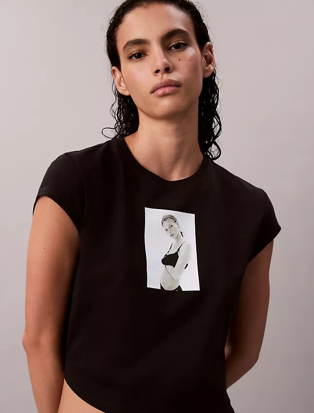 Koszulka z nadrukiem Kate Moss Koszulka z nadrukiem Kate Moss