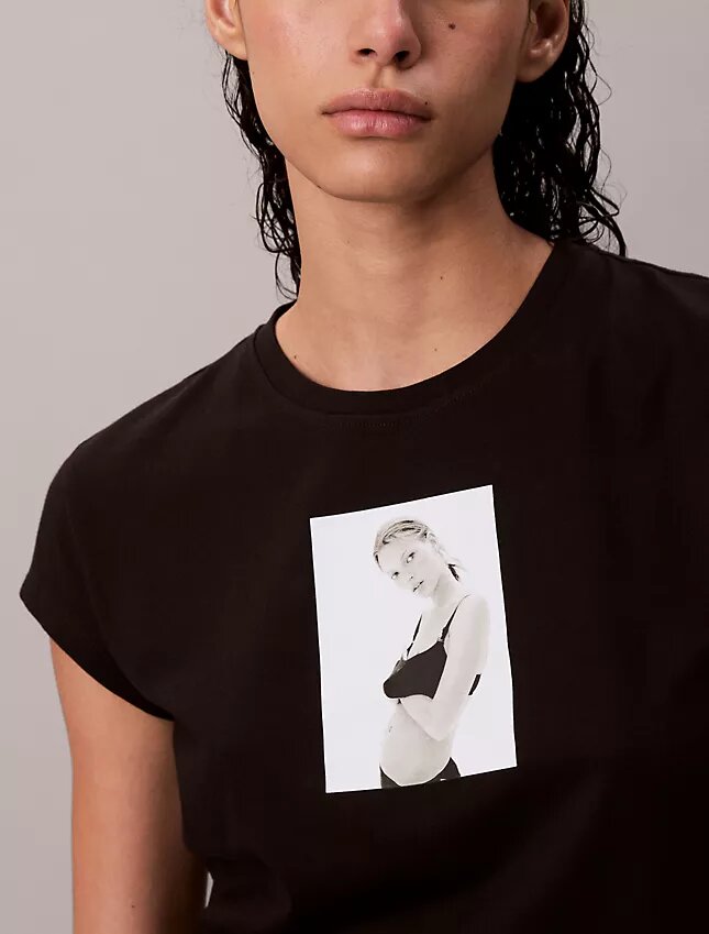 Koszulka z nadrukiem Kate Moss Koszulka z nadrukiem Kate Moss