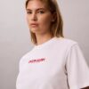 Koszulka z nadrukiem logo Calvin Klein o prostym kroju