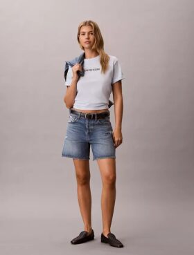 Koszulka z nadrukiem logo Calvin Klein o prostym kroju