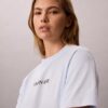 Koszulka z nadrukiem logo Calvin Klein o prostym kroju