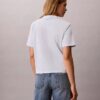 Koszulka z nadrukiem logo Calvin Klein o prostym kroju