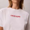 Koszulka z nadrukiem logo Calvin Klein o prostym kroju