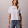 Koszulka z nadrukiem logo Calvin Klein o prostym kroju