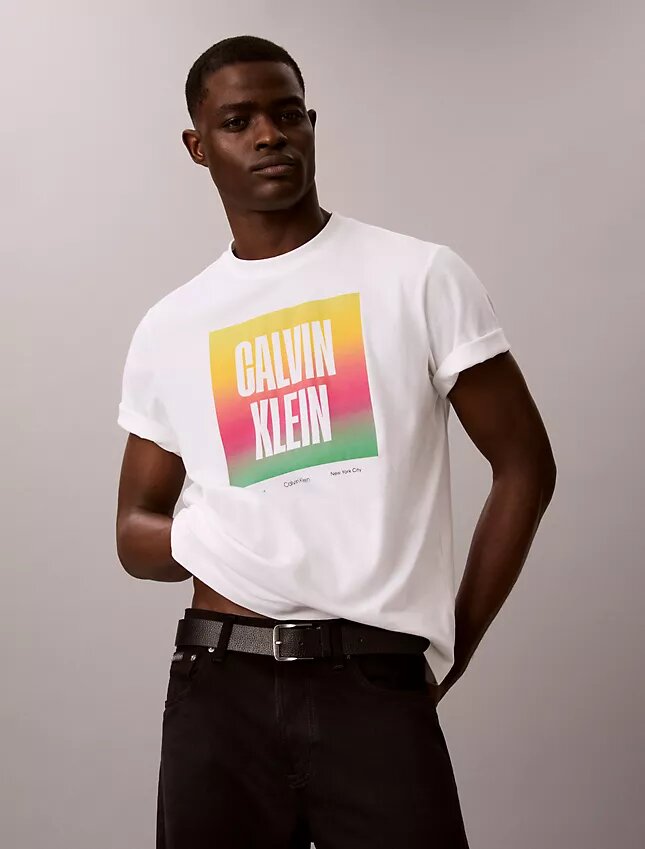 Koszulka z nadrukiem Pride Logo Block Easy Tee Koszulka z nadrukiem Pride Logo Block Easy Tee