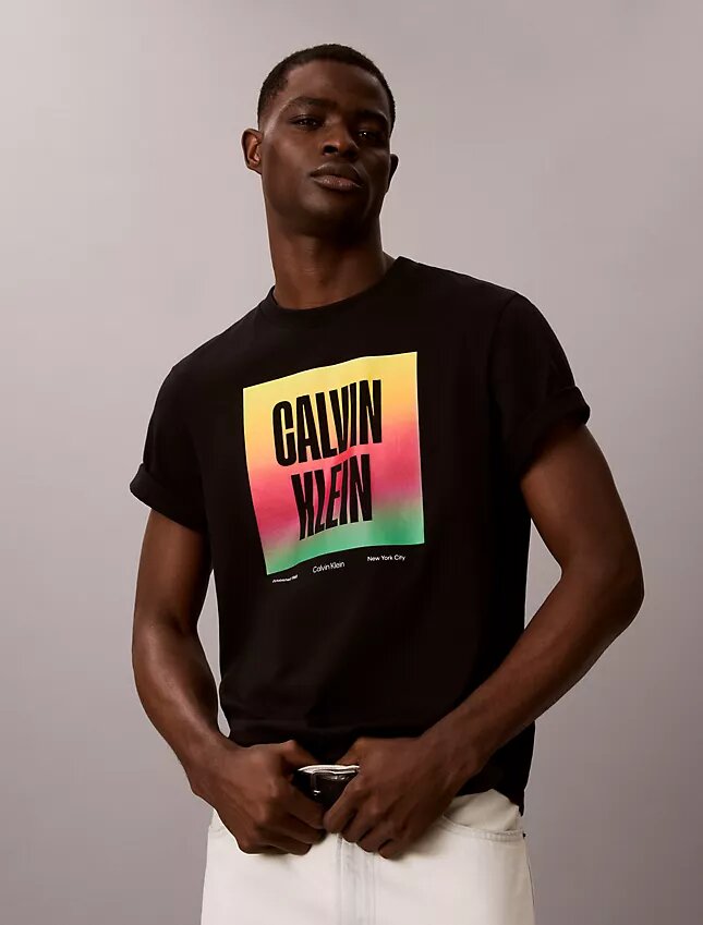 Koszulka z nadrukiem Pride Logo Block Easy Tee Koszulka z nadrukiem Pride Logo Block Easy Tee