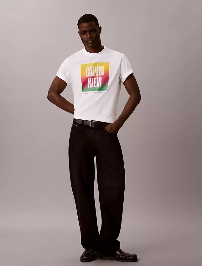 Koszulka z nadrukiem Pride Logo Block Easy Tee Koszulka z nadrukiem Pride Logo Block Easy Tee