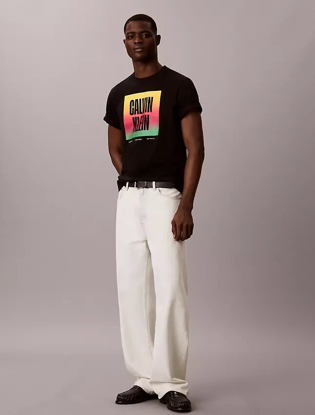 Koszulka z nadrukiem Pride Logo Block Easy Tee Koszulka z nadrukiem Pride Logo Block Easy Tee