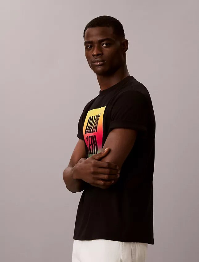 Koszulka z nadrukiem Pride Logo Block Easy Tee Koszulka z nadrukiem Pride Logo Block Easy Tee