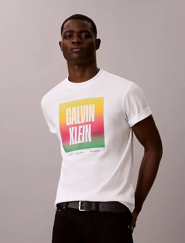 Koszulka z nadrukiem Pride Logo Block Easy Tee Koszulka z nadrukiem Pride Logo Block Easy Tee