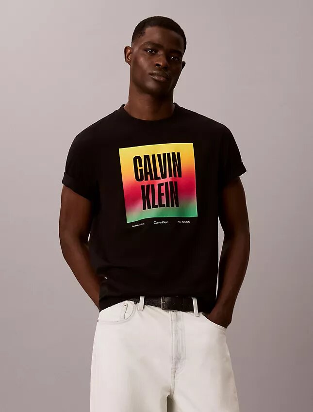 Koszulka z nadrukiem Pride Logo Block Easy Tee Koszulka z nadrukiem Pride Logo Block Easy Tee